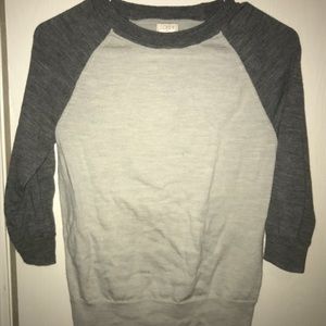 Sweater/baseball tee